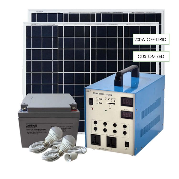  200w Dc12v Solar Power System para sa mga tahanan